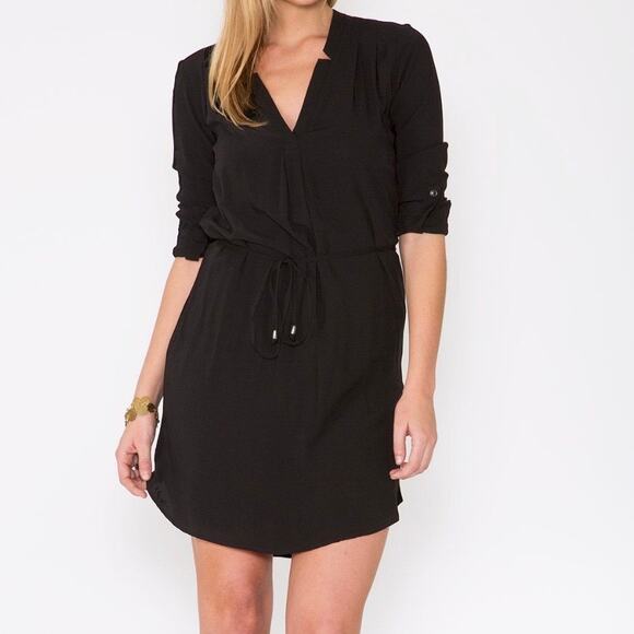 Splendid Rayon Shirt Dress Black Size XL - Picture 1 of 7